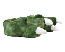 Load image into Gallery viewer, Dinosaur Feet Slippers with Sound Side View
