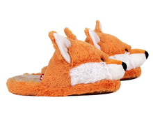 Load image into Gallery viewer, Fuzzy Fox Slippers Side View
