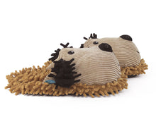 Load image into Gallery viewer, Fuzzy Dog Slippers Side View
