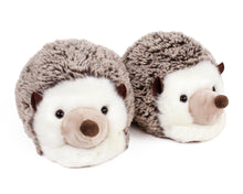 Load image into Gallery viewer, Fuzzy Hedgehog Slippers Front View
