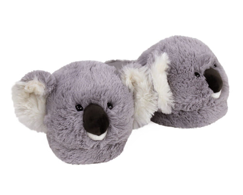 Fuzzy Koala Slippers 3/4 View
