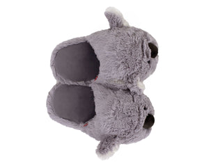 Fuzzy Koala Slippers Top View