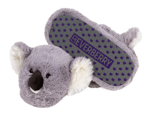 Fuzzy Koala Slippers Bottom View