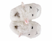 Load image into Gallery viewer, Fuzzy Lamb Slippers Top View

