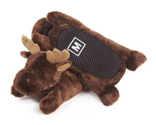 Load image into Gallery viewer, Fuzzy Moose Slippers Bottom View
