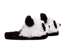 Load image into Gallery viewer, Fuzzy Panda Slippers Side View
