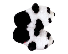 Load image into Gallery viewer, Fuzzy Panda Slippers Top View
