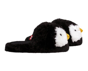 Fuzzy Penguin Slippers Side View