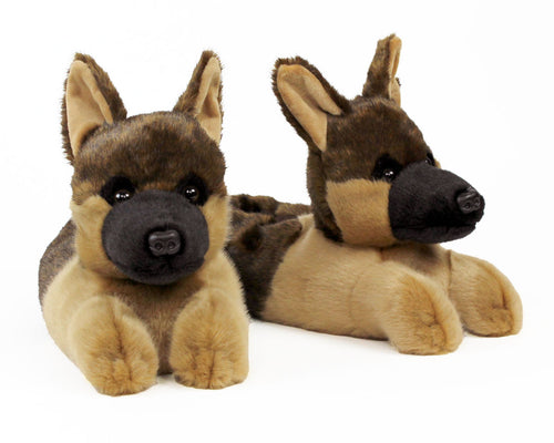 German Shepherd Slippers 3/4 View