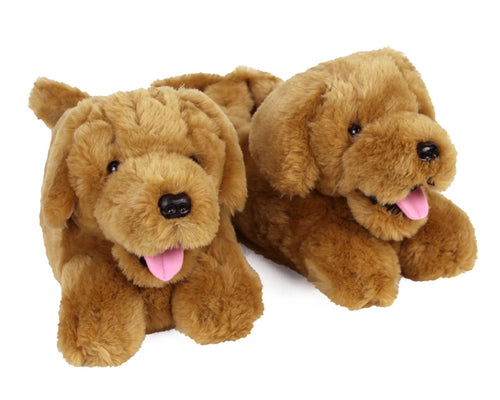 Golden Retriever Dog Slippers 3/4 View