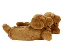Load image into Gallery viewer, Golden Retriever Dog Slippers Side View
