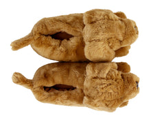 Load image into Gallery viewer, Golden Retriever Dog Slippers Top View
