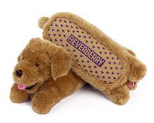 Load image into Gallery viewer, Golden Retriever Dog Slippers Bottom View
