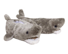 Load image into Gallery viewer, Great White Shark Slippers 3/4 View
