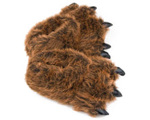 Load image into Gallery viewer, Grizzly Bear Paw Slippers Side View
