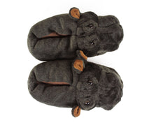 Load image into Gallery viewer, Hippo Slippers Top View
