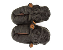 Load image into Gallery viewer, Hippo Slippers Top View
