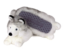 Load image into Gallery viewer, Husky Dog Slippers Bottom View

