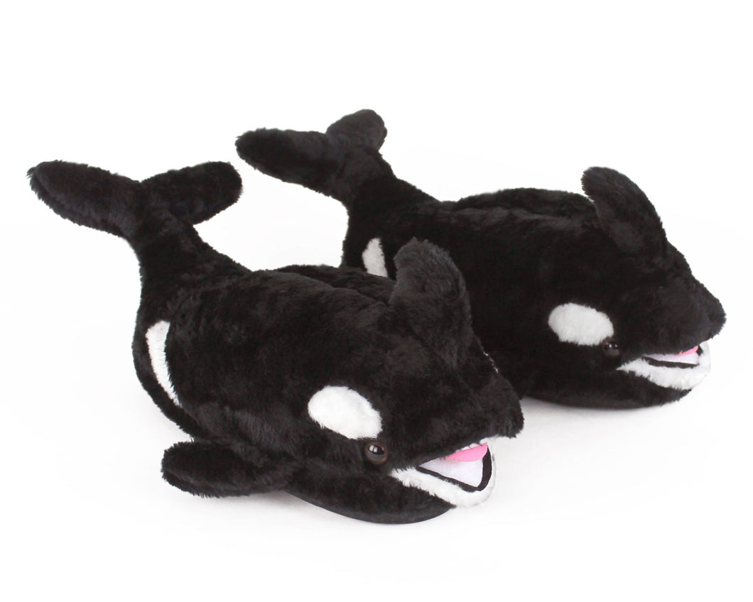 Killer Whale Orca Slippers 3/4 View