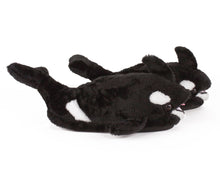 Load image into Gallery viewer, Killer Whale Orca Slippers Side View
