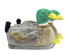 Load image into Gallery viewer, Mallard Duck Slippers Side View
