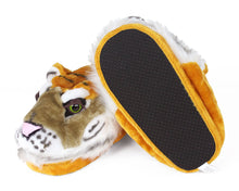 Load image into Gallery viewer, Tiger Head Slippers Bottom View
