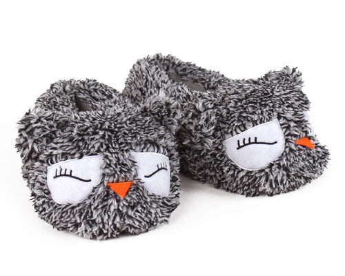 Owl Slippers 3/4 View