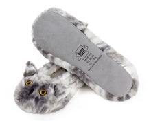 Load image into Gallery viewer, Owl Sock Slippers Bottom View
