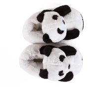Load image into Gallery viewer, Panda Bear Slippers Top View
