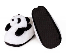 Load image into Gallery viewer, Panda Bear Slippers Bottom View
