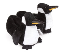 Load image into Gallery viewer, Penguin Slippers 3/4 View

