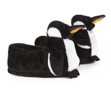 Load image into Gallery viewer, Penguin Slippers Side View

