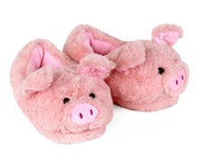 Load image into Gallery viewer, Piggy Slippers 3/4 View
