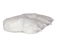 Load image into Gallery viewer, Polar Bear Paw Slippers Side View
