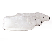 Load image into Gallery viewer, Polar Bear Slippers Side View
