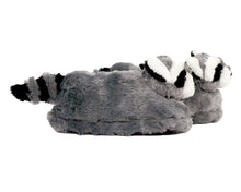 Load image into Gallery viewer, Raccoon Slippers Side View

