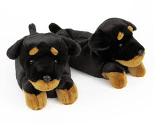 Load image into Gallery viewer, Rottweiler Slippers 3/4 View
