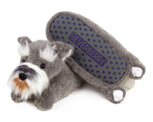 Load image into Gallery viewer, Schnauzer Dog Slippers Bottom View
