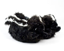 Load image into Gallery viewer, Skunk Slippers Side View
