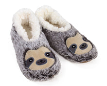 Load image into Gallery viewer, Sloth Sock Slippers 3/4 View
