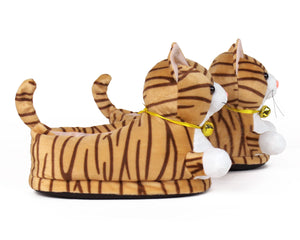 Tabby Cat Slippers Side View