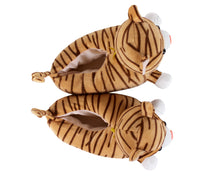 Load image into Gallery viewer, Tabby Cat Slippers Top View
