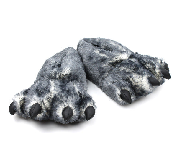 Wolf Paw Slippers Front View
