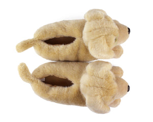 Yellow Labrador Dog Slippers Top View